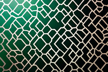 Close-up of a futuristic circuit board design illuminated by green neon lights, showcasing intricate technology and innovation.
