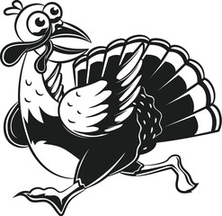 Turkey Black and white Thanksgiving Turkey