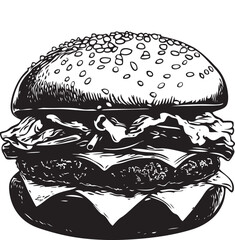Fototapeta premium burger vector