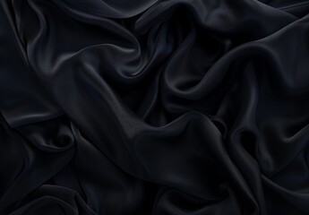 Fototapeta premium Abstract Black Silk Fabric