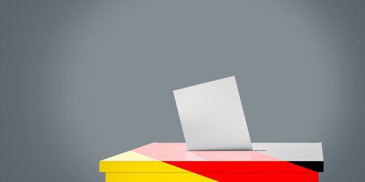 Wahl - Wahlurne - Stimmzettel