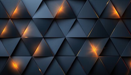 Obraz premium Abstract template dark blue luxury .premium background with luxury triangles .pattern and gold 