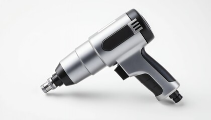 Sleek Pneumatic Impact Wrench - Industrial Tool in Studio Lighting