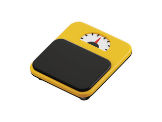 Weight Scale icon 3d render vector illustration