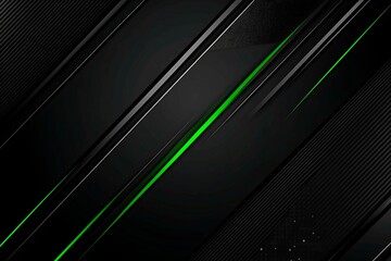 This vector illustration features a gradient green-black circuit board background, highlighted by an abstract technology pattern resembling interconnected circuitry. 