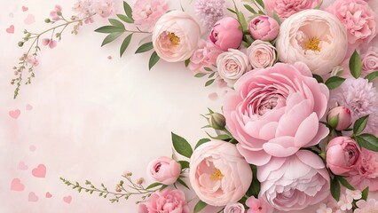 bouquet of pink roses