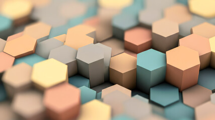 Fototapeta premium abstract hexagons background pattern 