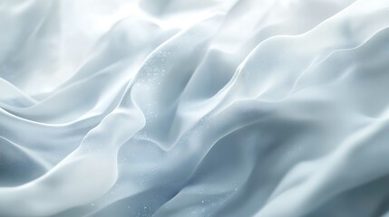 Obraz premium White Abstract Background with Flowing Particles