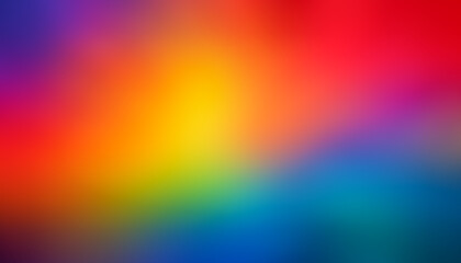 Obraz premium Abstract-Gradient-Color-Blend : A vibrant abstract gradient blending red, orange, yellow, green, blue, and purple hues with smooth transitions, creating a colorful and dynamic backdrop.