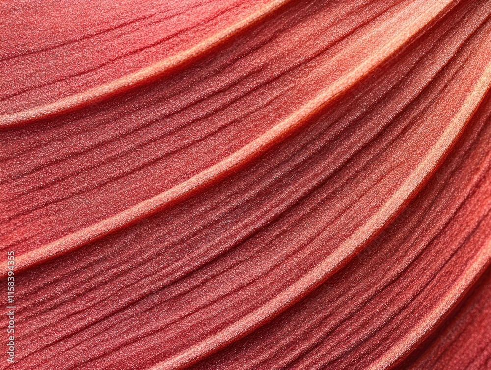 Poster Abstract red textured background with curved lines and soft light.