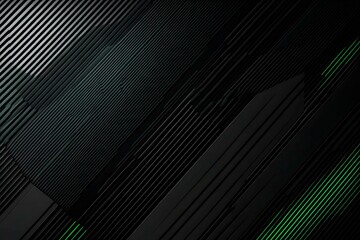 Obraz premium This vector illustration features a gradient green-black circuit board background, highlighted by an abstract technology pattern resembling interconnected circuitry.