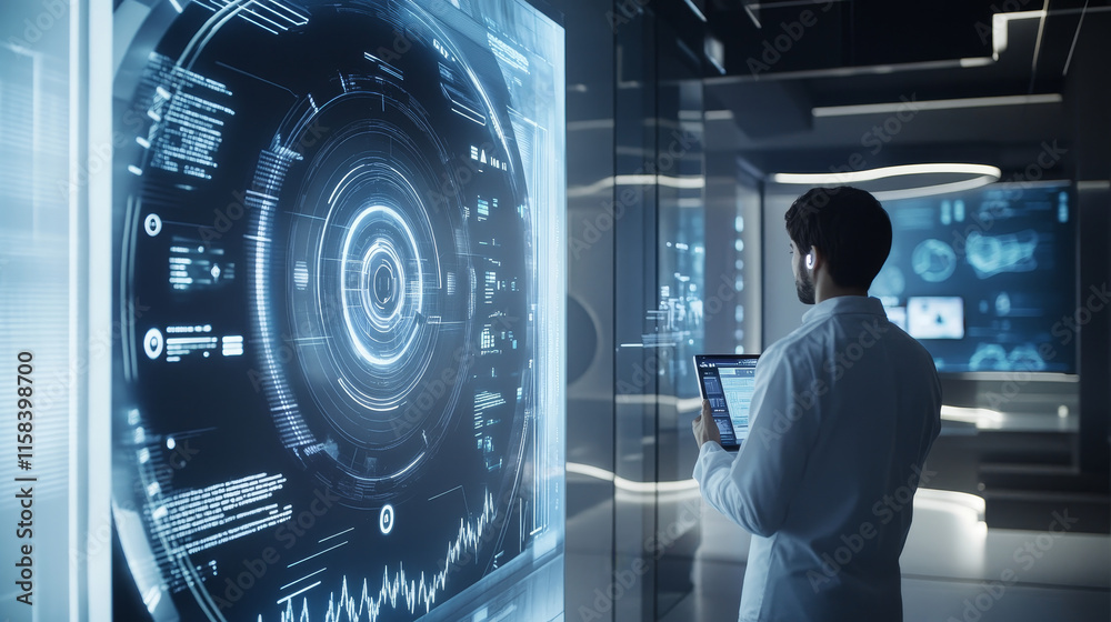 Aufkleber abstract technology ui futuristic concept hud interface hologram elements of digital data chart, com