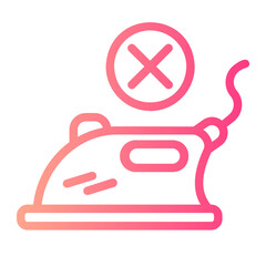 Do Not Iron  gradient icon