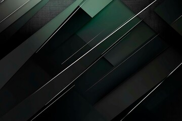 Obraz premium This vector illustration features a gradient green-black circuit board background, highlighted by an abstract technology pattern resembling interconnected circuitry.