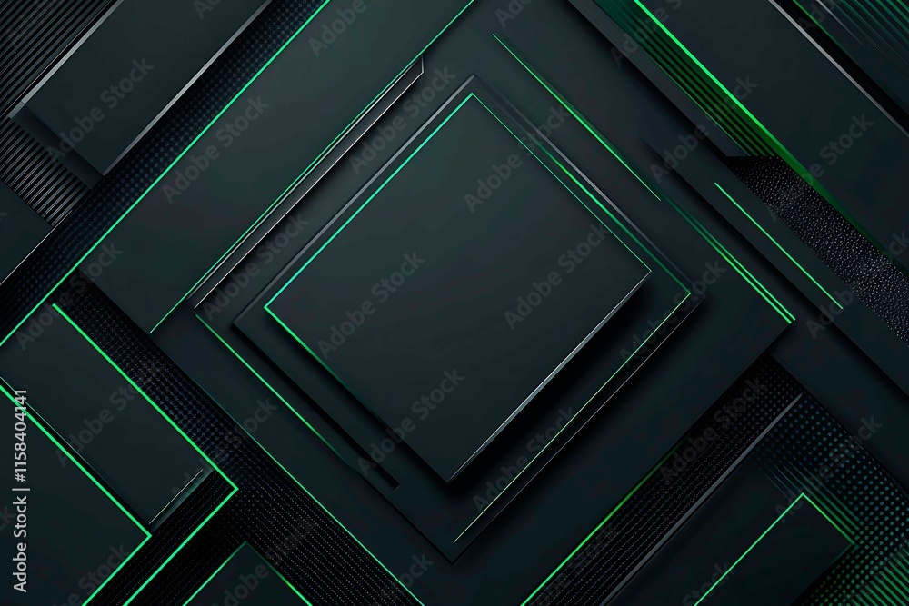 Poster this vector illustration features a gradient green-black circuit board background, highlighted by an