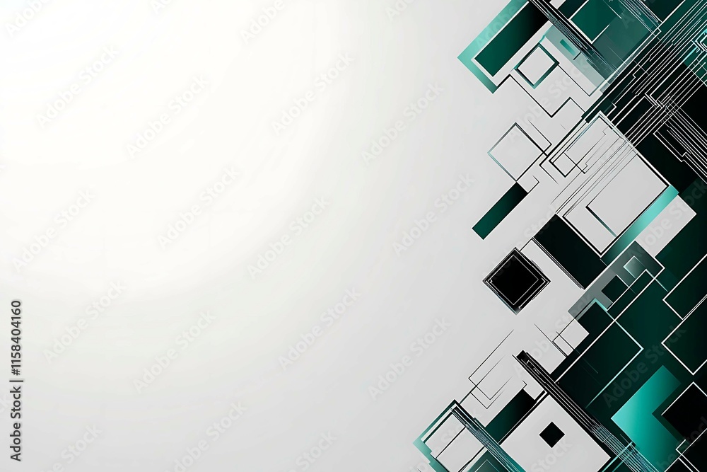 Poster this vector illustration features a gradient green-black circuit board background, highlighted by an
