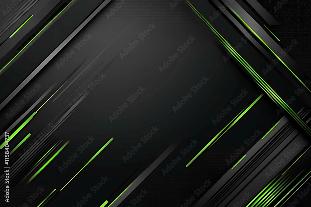 Poster this vector illustration features a gradient green-black circuit board background, highlighted by an