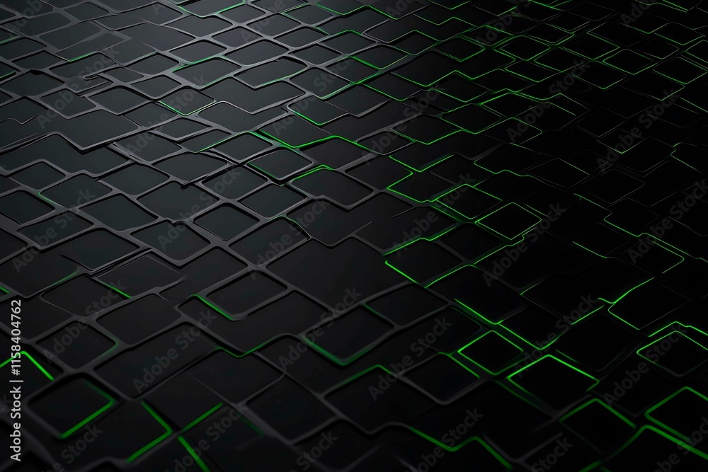 Poster this vector illustration features a gradient green-black circuit board background, highlighted by an