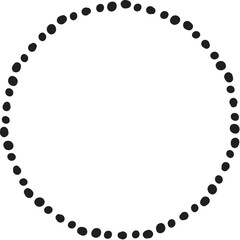 Dotted Circle Frame Vector, Dotted Circle Frame Vector Illustration, 