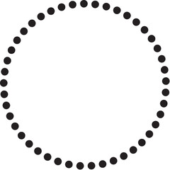Dotted Circle Frame Vector, Dotted Circle Frame Vector Illustration, 
