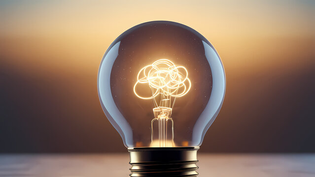 An abstract artistic rendering of the 'photo bulb technique' with glowing filaments inside a bulb casting soft, diffused light onto textured gradients and floating orbs, evoking a dreamy and timeless 