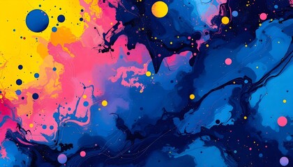 A visually stunning psychedelic wave motif that emphasizes an abstract fluid pattern across a range of colors