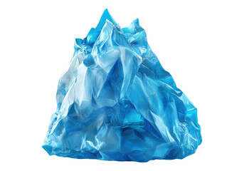 Fototapeta premium Huge blue iceberg. Transparent background .Isolated PNG