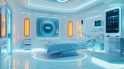 Abstract health medical science healthcare icon digital technology science concept modern innovation,Treatment,medicine on hi tech future blue background.