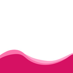 Pink Wave Footer