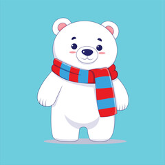Cute little snow bear