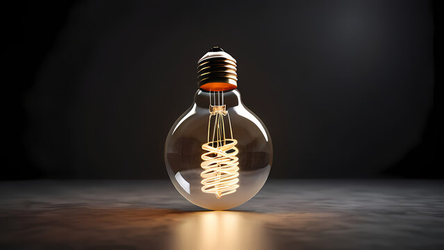 An abstract artistic rendering of the 'photo bulb technique' with glowing filaments inside a bulb casting soft, diffused light onto textured gradients and floating orbs, evoking a dreamy and timeless 