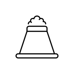 Chimney outline icons, minimalist vector illustration ,simple transparent graphic element .Isolated on white background