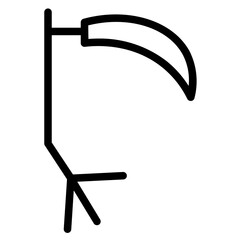 Death Farm Scythe Line Icon