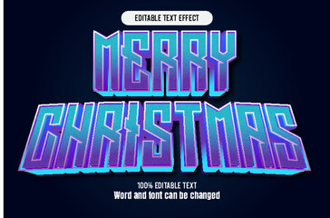 Merry christmas editable text effect 3d emboss mode rent