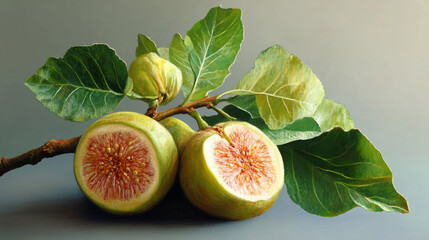 fresh figs on a wooden table art
