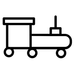 Trash Mall Garbage Line Icon