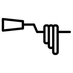 Fork Pasta Noodles Line Icon