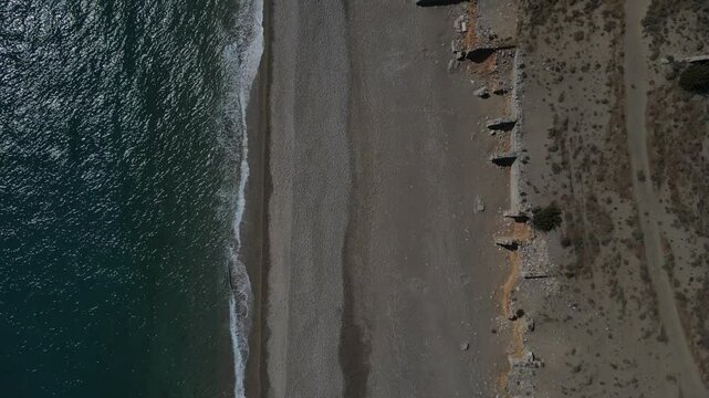 Ruins By Sea Shore