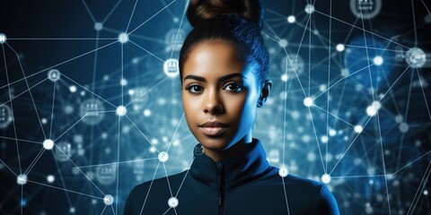 person with interface