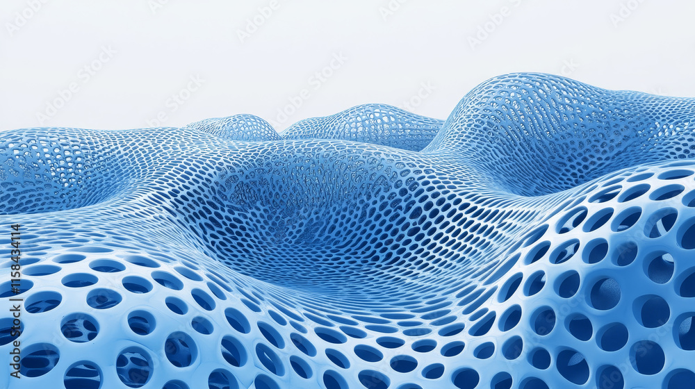 Aufkleber abstract big data network circle digital connection and point curve wave communication futuristic on
