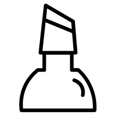 Makeup Beauty Cosmetic Line Icon