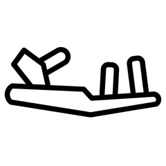 Slippers Women Fashion Line Icon