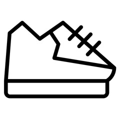Sneaker Shoes Fashion Line Icon