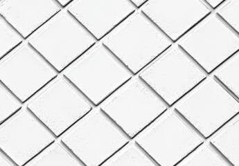 Elegant White Square Tiles Pattern Design