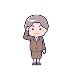 Obraz premium スーツ_シニア／女性 02