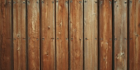 Fototapeta premium Wooden texture creating a rich brown backdrop, featuring old panels that contribute to a retro wooden aesthetic. This wooden texture enhances the charm of any design project.