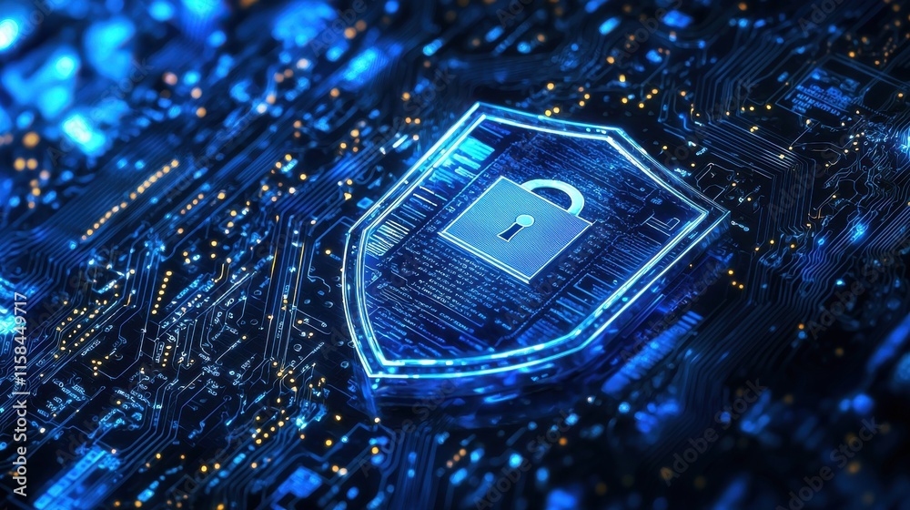 Poster secure technology event enhancing security certifications in modern business environments