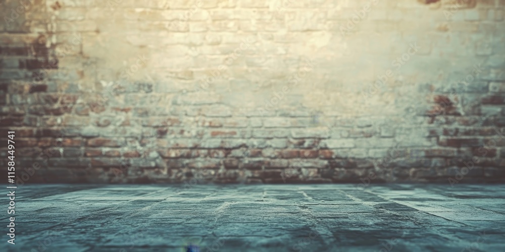 Poster antique brick wall texture. styled abstract backdrop featuring blurred focus and vacant area for use