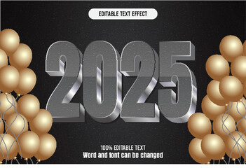 2025 editable text effect 3d emboss mode rent