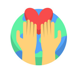 Obraz premium World Kindness Day Illustration